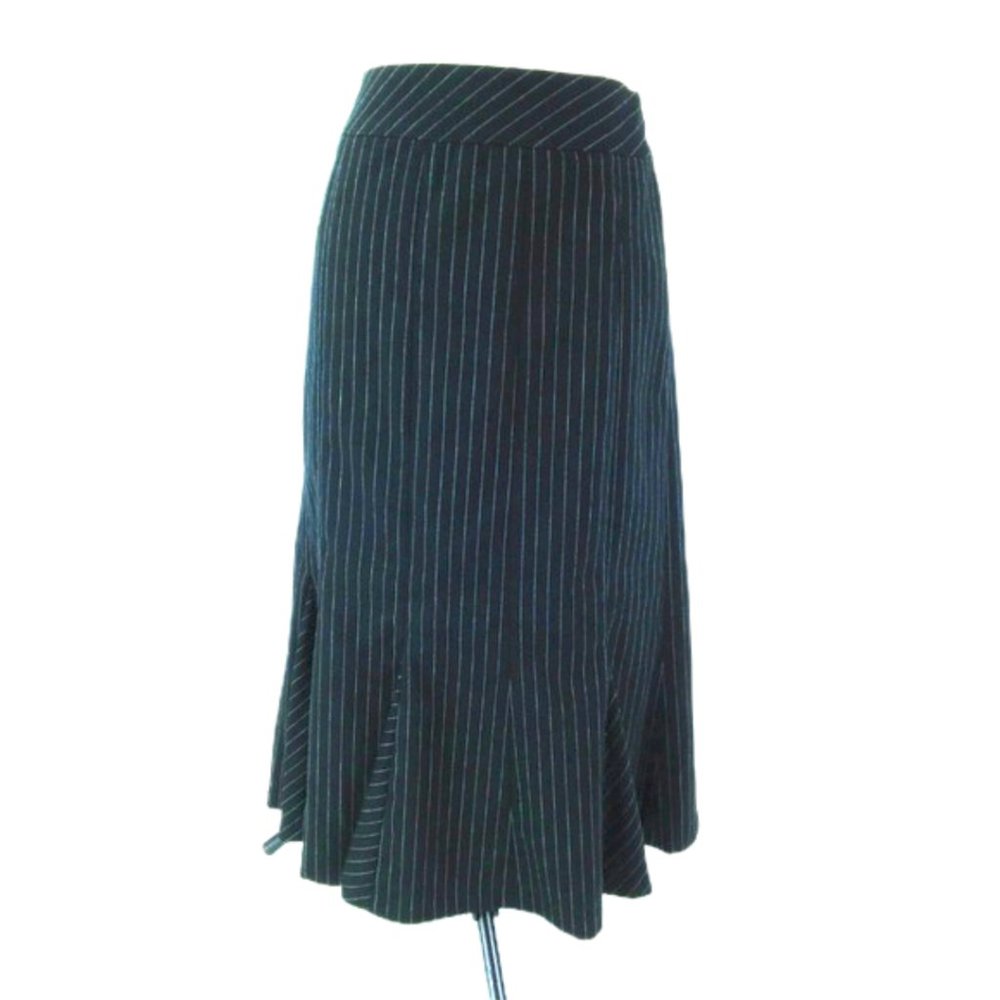 Apostrophe Skirt SZ 12 Petite Pinstripe Pleated
